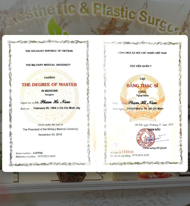 Bác sĩ thẩm mỹ giỏi với nhiều năm kinh nghiệm